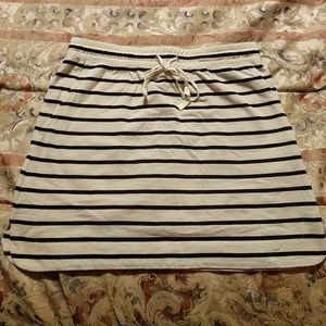 Loft Casual Cotton Striped Skirt